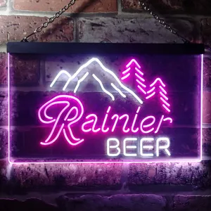 Rainier Beer Mountain Neon-Like LED Sign