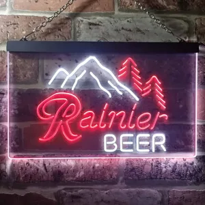 Rainier Beer Mountain Neon-Like LED Sign