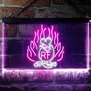 Rat Fink Fire Flame Neon-Like LED Sign