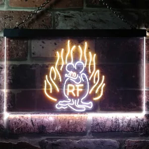 Rat Fink Fire Flame Neon-Like LED Sign