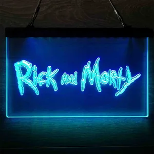 Rick and Morty Neon-Like LED Sign