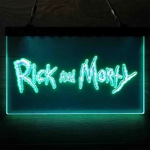 Rick and Morty Neon-Like LED Sign