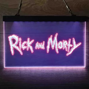Rick and Morty Neon-Like LED Sign