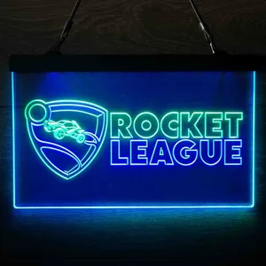 Rocket League Logo Neon-Like LED Sign