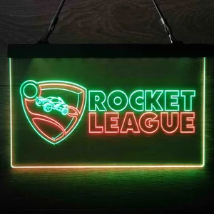 Rocket League Logo Neon-Like LED Sign