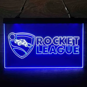 Rocket League Logo Neon-Like LED Sign