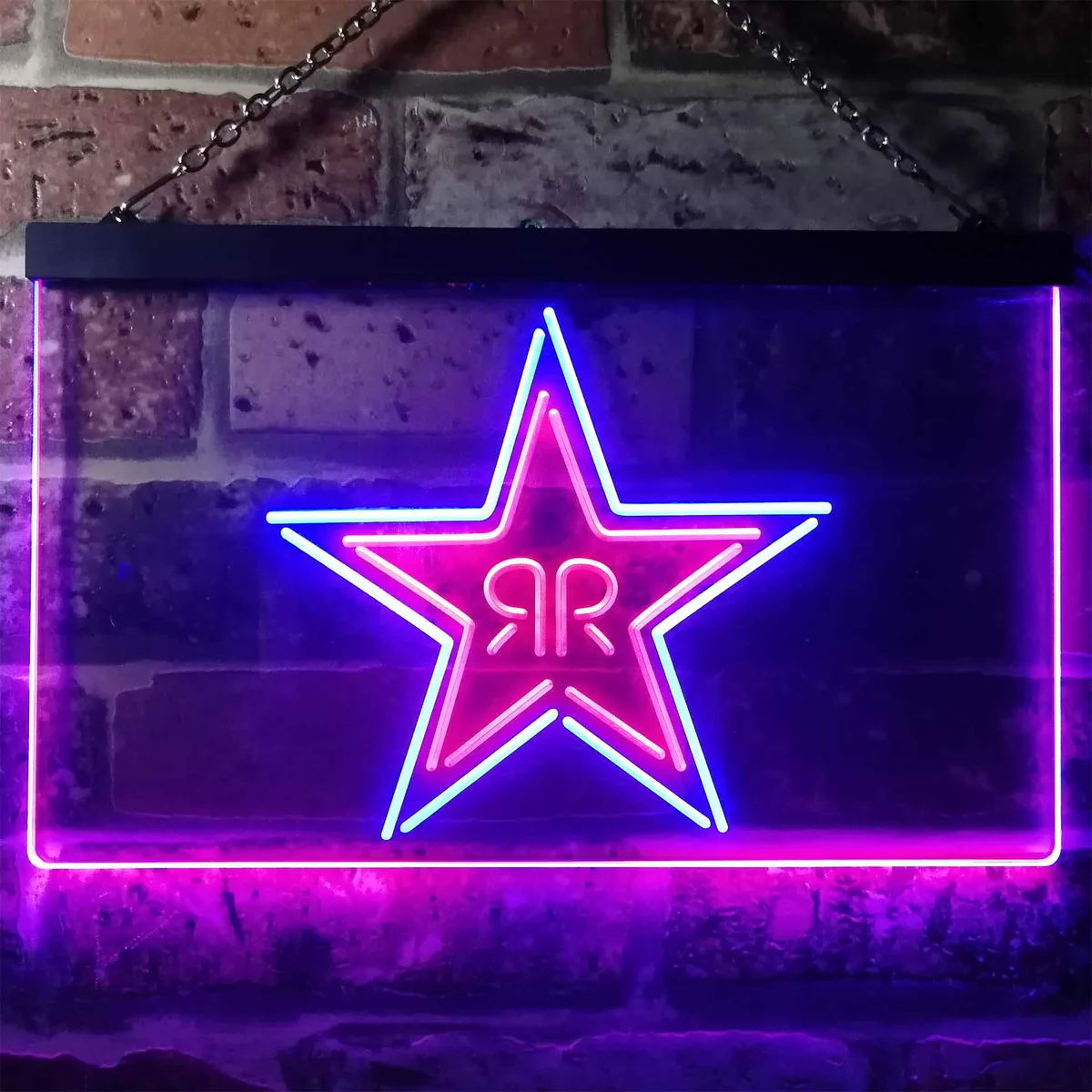 Rockstar Energy - RR Star Logo Neon-Like LED Sign