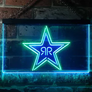 Rockstar Energy - RR Star Logo Neon-Like LED Sign