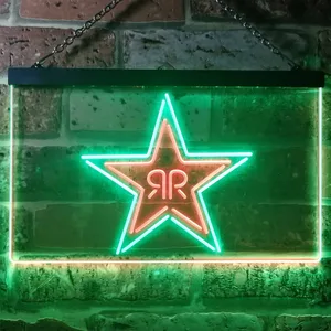 Rockstar Energy - RR Star Logo Neon-Like LED Sign