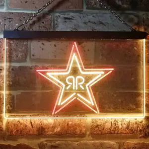 Rockstar Energy - RR Star Logo Neon-Like LED Sign