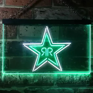 Rockstar Energy - RR Star Logo Neon-Like LED Sign