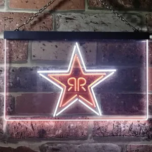 Rockstar Energy - RR Star Logo Neon-Like LED Sign
