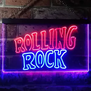 Rolling Rock Banner Neon-Like LED Sign