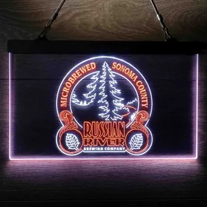 Russian River Brewing Company Sonoma County Neon-Like LED Sign