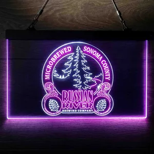 Russian River Brewing Company Sonoma County Neon-Like LED Sign