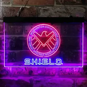 S.H.I.E.L.D. Logo Neon-Like LED Sign