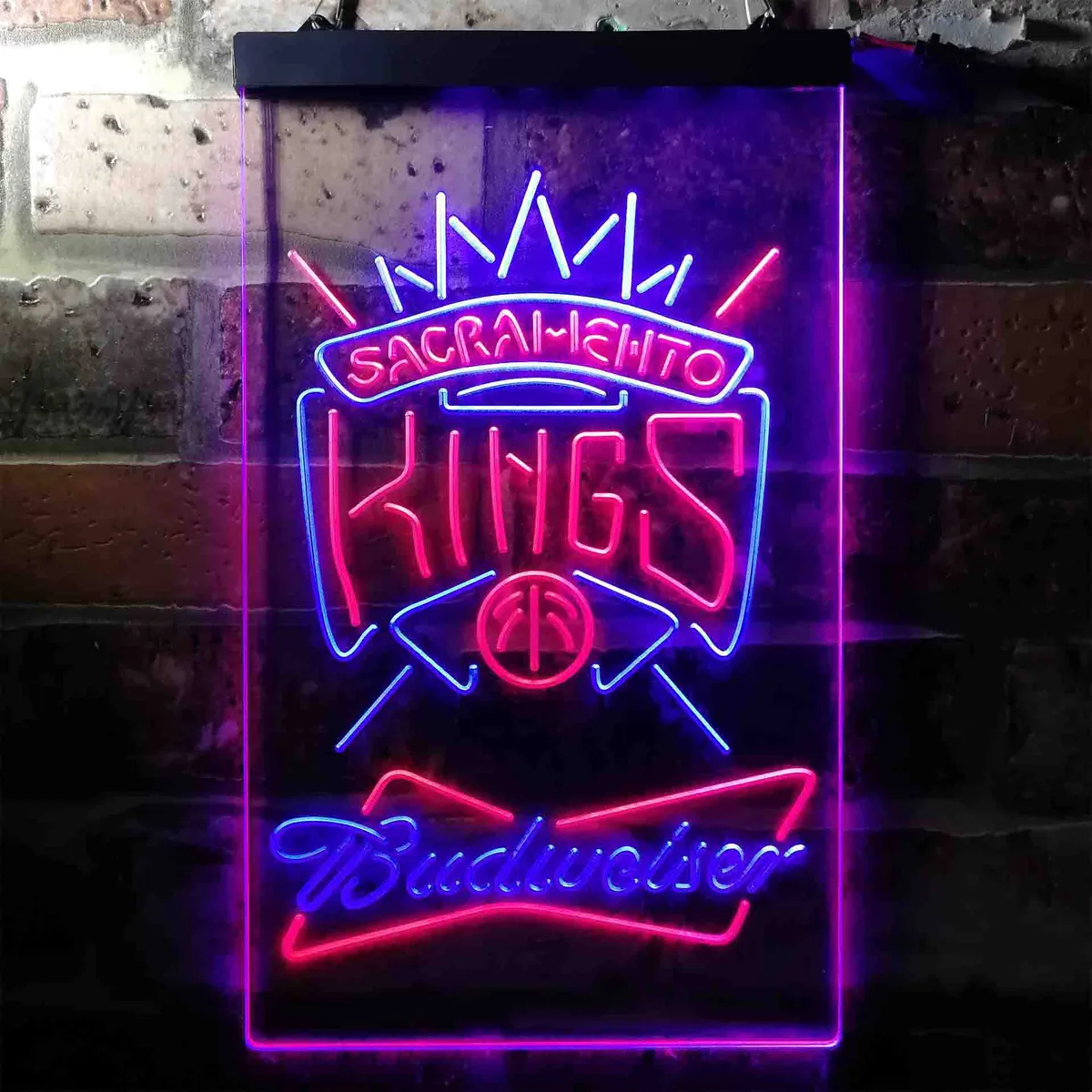 Sacramento Kings Budweiser Neon-Like LED Sign
