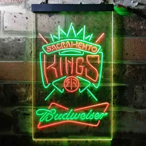 Sacramento Kings Budweiser Neon-Like LED Sign