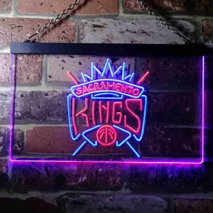 Sacramento Kings Logo Neon-Like LED Sign - Legacy Edition