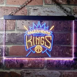 Sacramento Kings Logo Neon-Like LED Sign - Legacy Edition