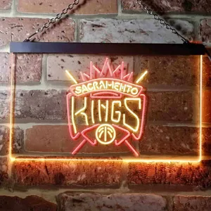 Sacramento Kings Logo Neon-Like LED Sign - Legacy Edition