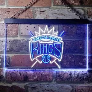 Sacramento Kings Logo Neon-Like LED Sign - Legacy Edition