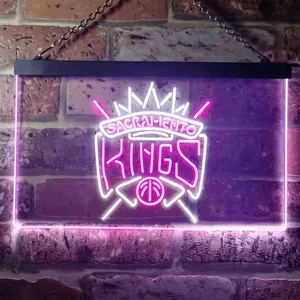 Sacramento Kings Logo Neon-Like LED Sign - Legacy Edition