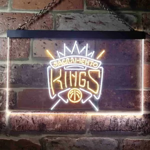 Sacramento Kings Logo Neon-Like LED Sign - Legacy Edition