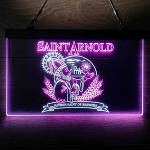 Saint Arnold Patron Saint of Brewers Neon-Like LED Sign
