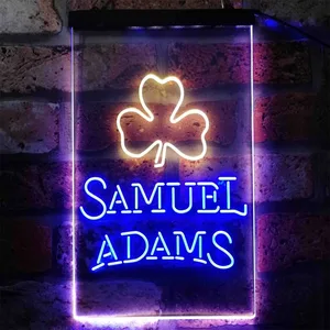 Samuel Adams Clover Shamrock Neon-Like LED Sign
