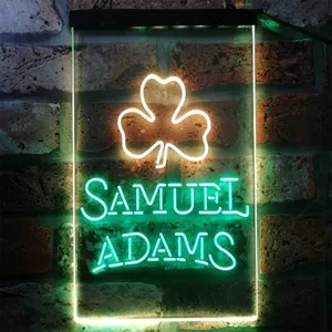 Samuel Adams Clover Shamrock Neon-Like LED Sign