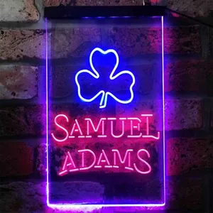 Samuel Adams Clover Shamrock Neon-Like LED Sign
