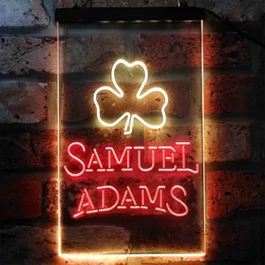 Samuel Adams Clover Shamrock Neon-Like LED Sign