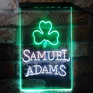 Samuel Adams Clover Shamrock Neon-Like LED Sign