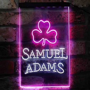 Samuel Adams Clover Shamrock Neon-Like LED Sign