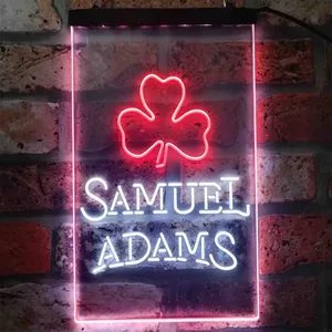Samuel Adams Clover Shamrock Neon-Like LED Sign