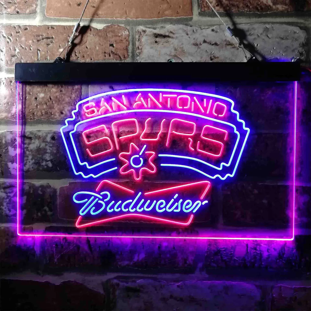 San Antonio Spurs Budweiser Neon-Like LED Sign