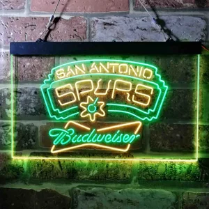 San Antonio Spurs Budweiser Neon-Like LED Sign