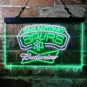 San Antonio Spurs Budweiser Neon-Like LED Sign