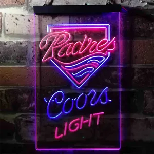 San Diego Padres Coors Light Neon-Like LED Sign - Legacy Edition