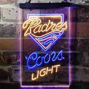 San Diego Padres Coors Light Neon-Like LED Sign - Legacy Edition