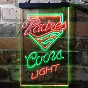 San Diego Padres Coors Light Neon-Like LED Sign - Legacy Edition