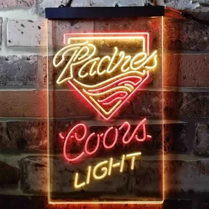 San Diego Padres Coors Light Neon-Like LED Sign - Legacy Edition