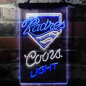 San Diego Padres Coors Light Neon-Like LED Sign - Legacy Edition