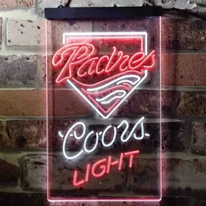 San Diego Padres Coors Light Neon-Like LED Sign - Legacy Edition