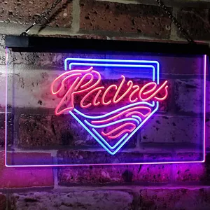 San Diego Padres  Logo 1 Neon-Like LED Sign - Legacy Edition
