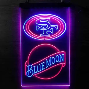 San Francisco 49ers Blue Moon Neon-Like LED Sign