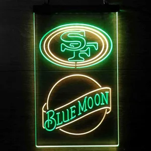 San Francisco 49ers Blue Moon Neon-Like LED Sign