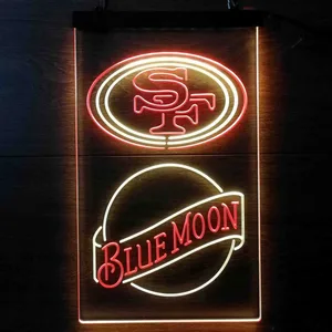 San Francisco 49ers Blue Moon Neon-Like LED Sign