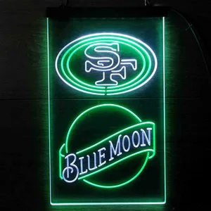 San Francisco 49ers Blue Moon Neon-Like LED Sign